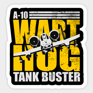 A-10 Warthog (distressed) Sticker